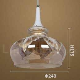 Suspension en verre de style européen moderne et contemporain