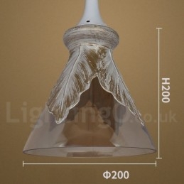 Suspension en verre de style européen moderne et contemporain