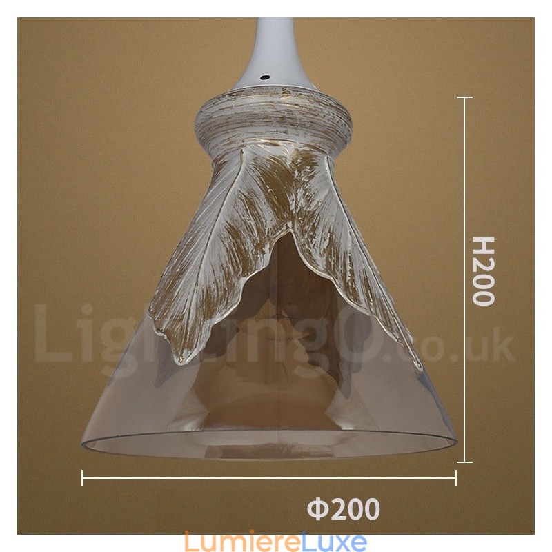 Suspension en verre de style européen moderne et contemporain