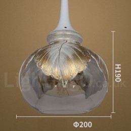 Suspension en verre de style européen moderne et contemporain