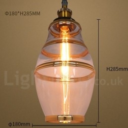 Suspension européenne en verre pour bar et salon