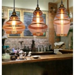 Suspension européenne en verre pour bar et salon