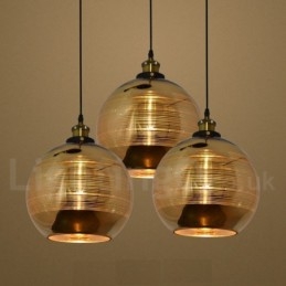 Lampe à suspension européenne en verre pour café