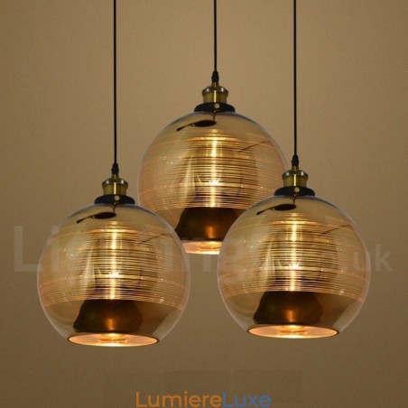 Lampe à suspension européenne en verre pour café Lampe à suspension européenne en verre pour café
