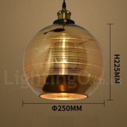 Lampe à suspension européenne en verre pour café