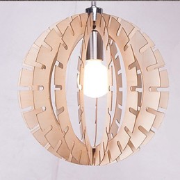 Lustre en bois vintage Others