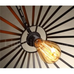 1 lampe suspendue rustique Lodge Cafe en corde de chanvre