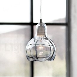 Suspension en verre moderne et contemporaine de style nordique à 1 lumière