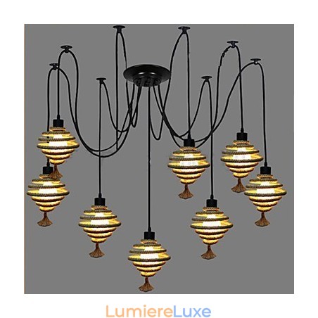 Le lustre rétro en nid d'abeille du pays nordique Lustre lampe Les servantes célestes dispersent les fleurs. Le lustre rétro en nid d'abeille du pays nordique Lustre lampe Les servantes célestes dispersent les fleurs.