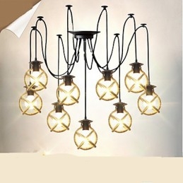 Lampe à corde Lustre Vêtements longs Créatif Les servantes célestes dispersent les fleurs. Lampe araignée