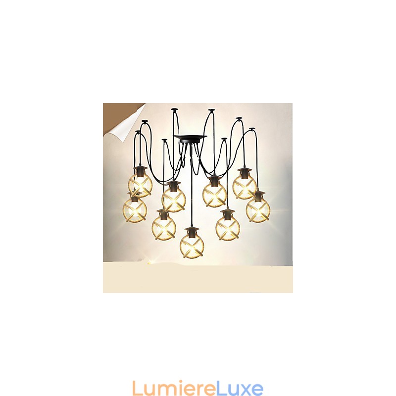 Lampe à corde Lustre Vêtements longs Créatif Les servantes célestes dispersent les fleurs. Lampe araignée