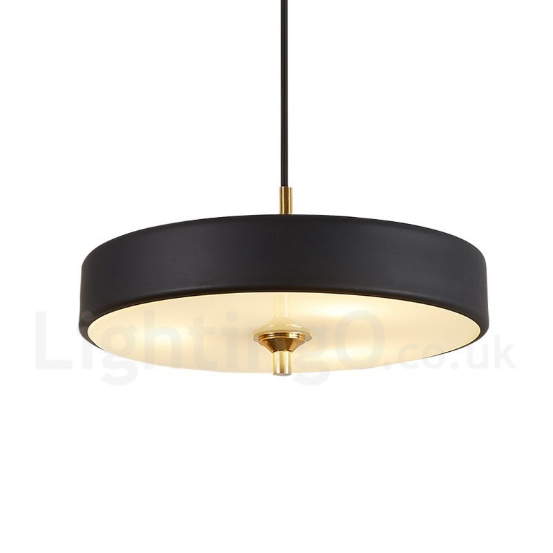Suspension de luxe contemporaine moderne à 1 lumière avec abat-jour en verre