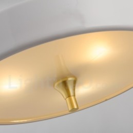 Suspension de luxe contemporaine moderne à 1 lumière avec abat-jour en verre