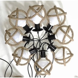 Lampe à corde Lustre Vêtements longs Créatif Les servantes célestes dispersent les fleurs. Lampe araignée