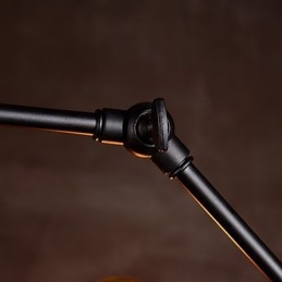Lustre créatif à 8 lumières en nickel brossé