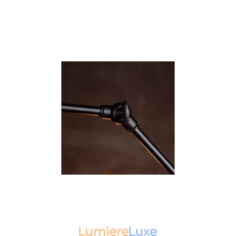Lustre créatif à 8 lumières en nickel brossé