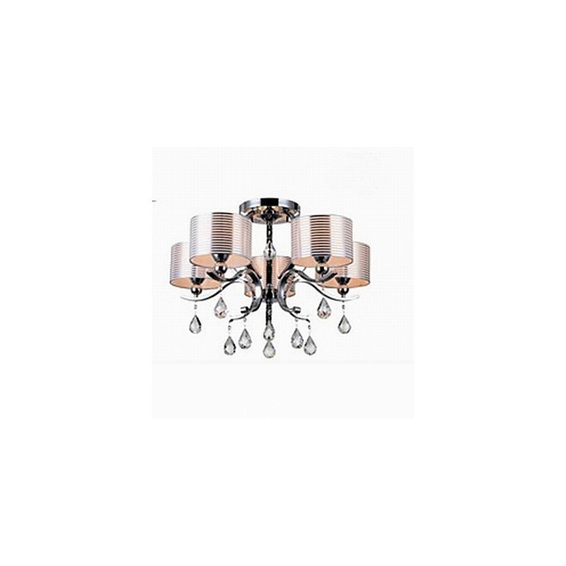 Lustre moderne en cristal K9 à 6 lumières