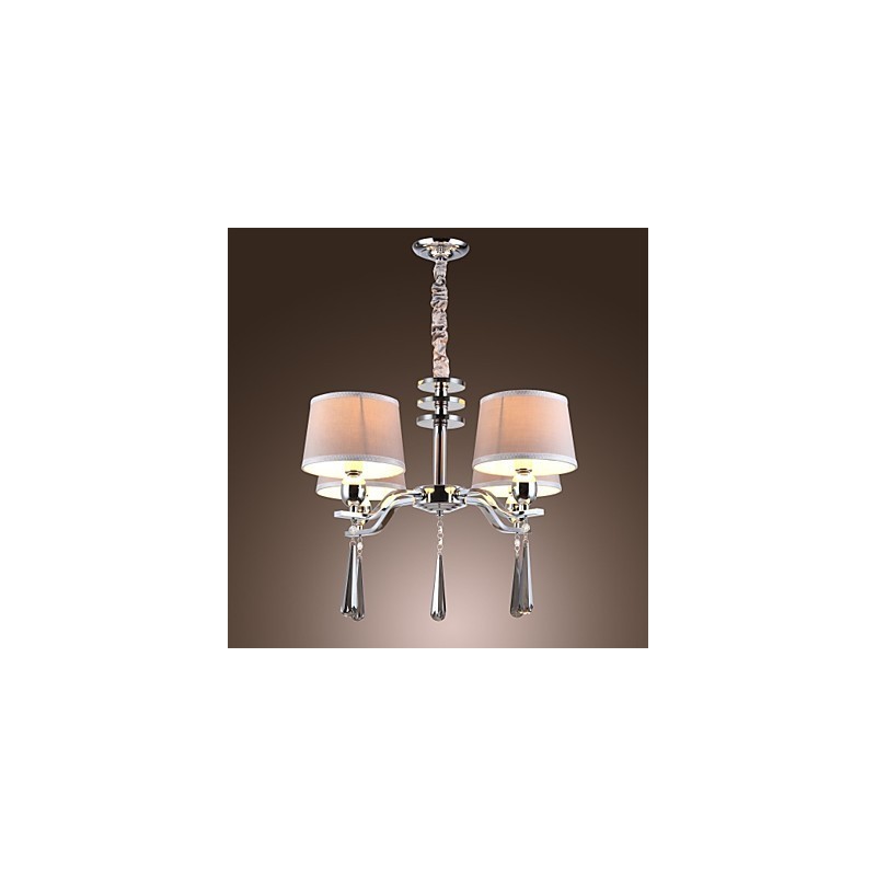 Lustre en métal chromé cristal moderne contemporain traditionnel classique rustique Lodge vintage Island