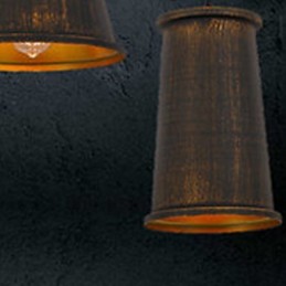 Lustre 3 lumières style mini suspension moderne contemporaine en métal