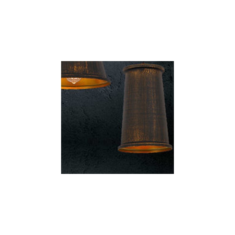 Lustre 3 lumières style mini suspension moderne contemporaine en métal
