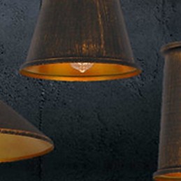 Lustre 3 lumières style mini suspension moderne contemporaine en métal