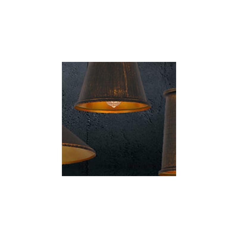 Lustre 3 lumières style mini suspension moderne contemporaine en métal