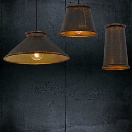 Lustre 3 lumières style mini suspension moderne contemporaine en métal
