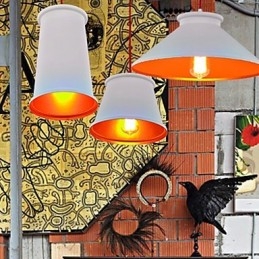 Lustre mini style moderne contemporain en métal à 3 lumières