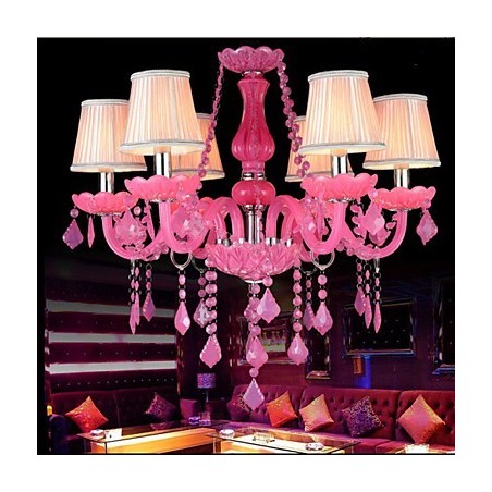 Lampe à café Project Light Candle Crystal Suspension Lampe Rose A Lampe à café Project Light Candle Crystal Suspension Lampe Rose A