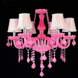 Lampe à café Project Light Candle Crystal Suspension Lampe Rose A