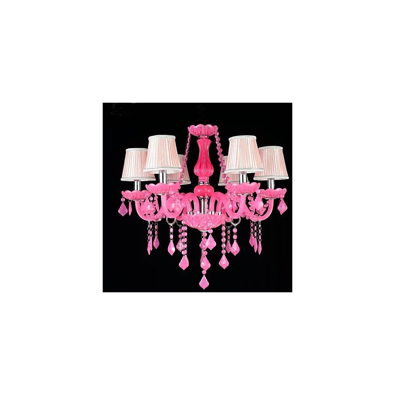 Lampe à café Project Light Candle Crystal Suspension Lampe Rose A
