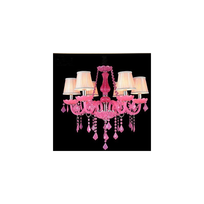 Lampe à café Project Light Candle Crystal Suspension Lampe Rose A
