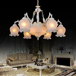Lustre blanc européen rétro classique