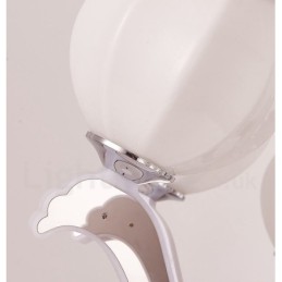 Lustre suspendu de luxe contemporain moderne à 6 lumières avec abat-jour en verre