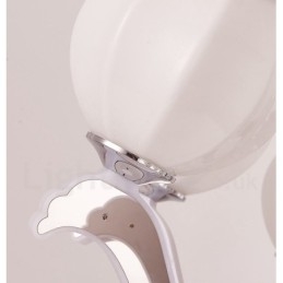 Lustre suspendu de luxe contemporain moderne à 8 lumières avec abat-jour en verre