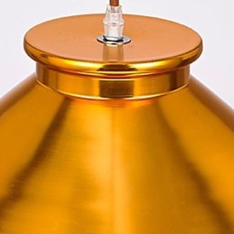 Lustre mini style moderne contemporain en métal à 3 lumières