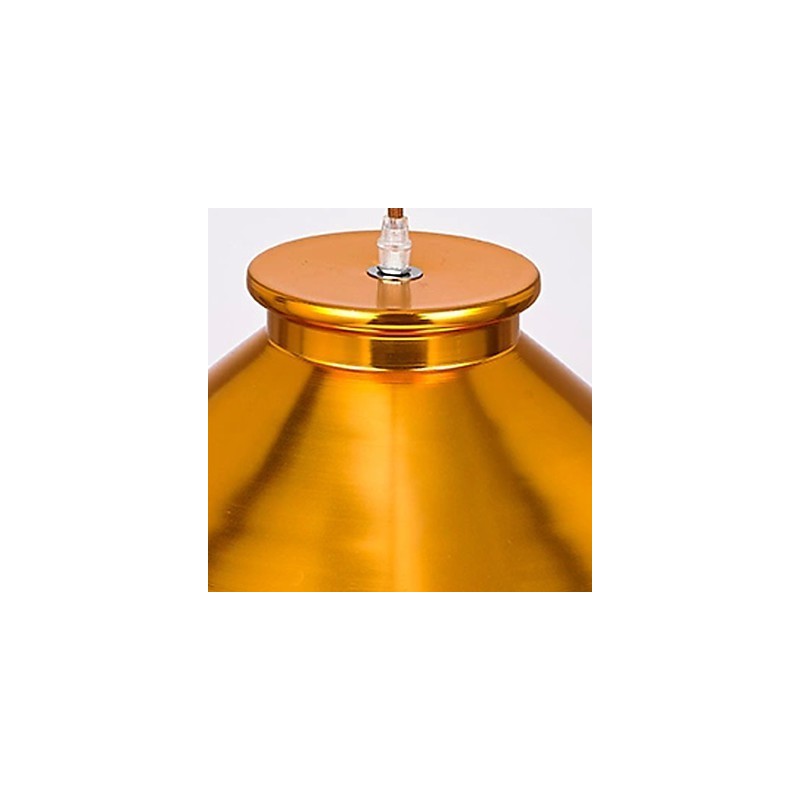 Lustre mini style moderne contemporain en métal à 3 lumières