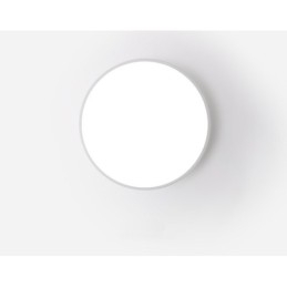 Plafonniers encastrés ultra-minces à intensité variable de style nordique moderne et contemporain avec abat-jour en acrylique et télécommande, peuvent également être utilisés comme applique murale.