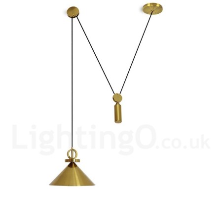 Plafonnier suspendu en laiton de style nordique contemporain moderne en cuivre pur Plafonnier suspendu en laiton de style nordique contemporain moderne en cuivre pur
