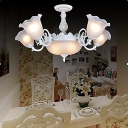 Plafonniers blancs style rétro européen classique