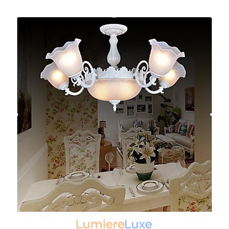 Plafonniers blancs style rétro européen classique Plafonniers blancs style rétro européen classique