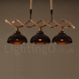 Plafonnier à 3 lampes suspendues