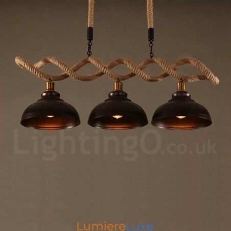 Plafonnier à 3 lampes suspendues Plafonnier à 3 lampes suspendues
