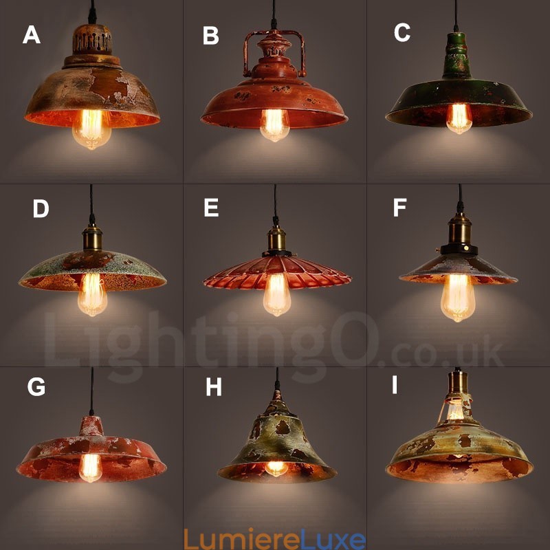 Suspension Loft Rétro Vintage Rustique Lodge 1 Lumière
