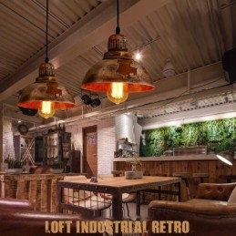 Suspension Loft Rétro Vintage Rustique Lodge 1 Lumière