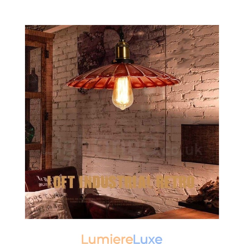 Suspension Loft Rétro Vintage Rustique Lodge 1 Lumière