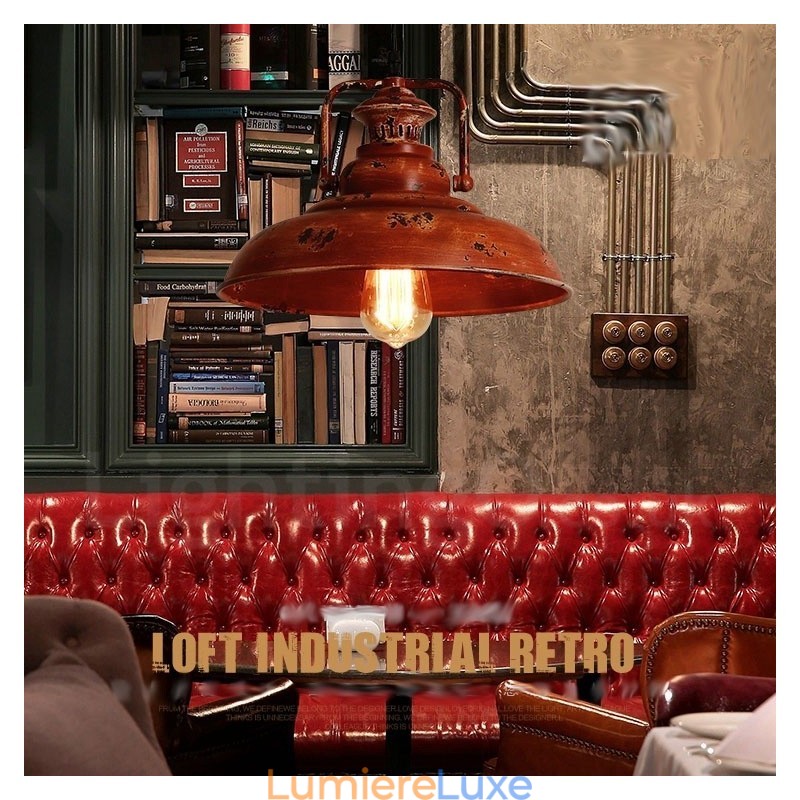 Suspension Loft Rétro Vintage Rustique Lodge 1 Lumière