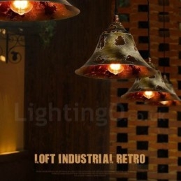 Suspension Loft Rétro Vintage Rustique Lodge 1 Lumière