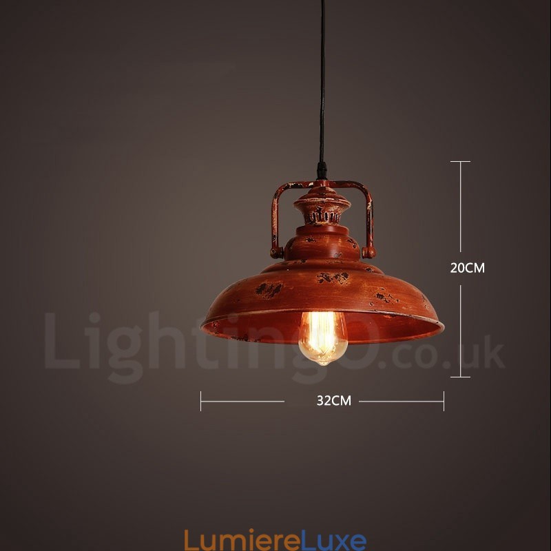 Suspension Loft Rétro Vintage Rustique Lodge 1 Lumière