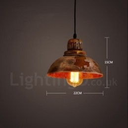 Suspension Loft Rétro Vintage Rustique Lodge 1 Lumière